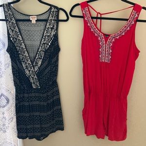 2 shorts rompers